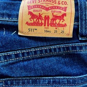 Boys Levis 511 Jeans Size 10 Slim NWOT